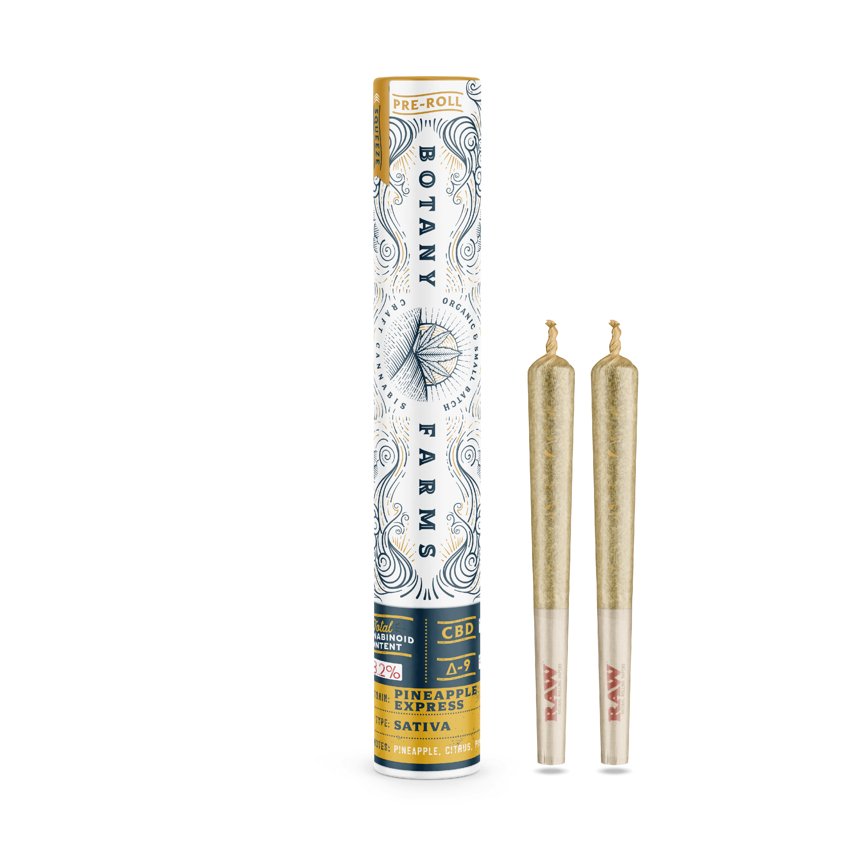 CBD Pineapple Express Pre-Roll (2 Half Grams)