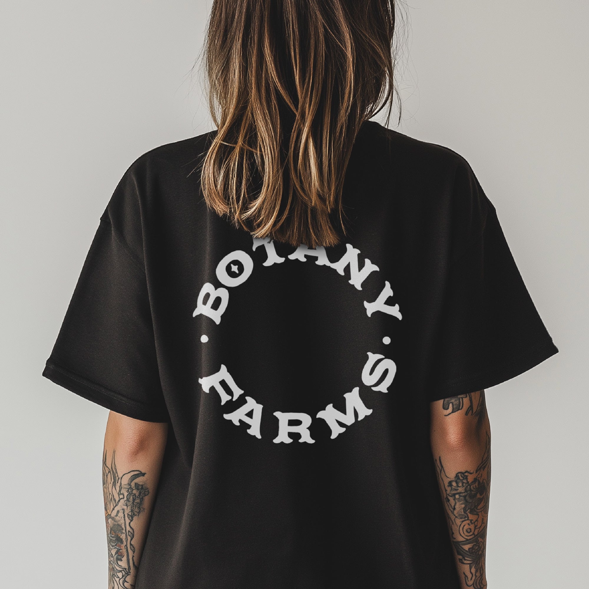 White Botany Logo Tee